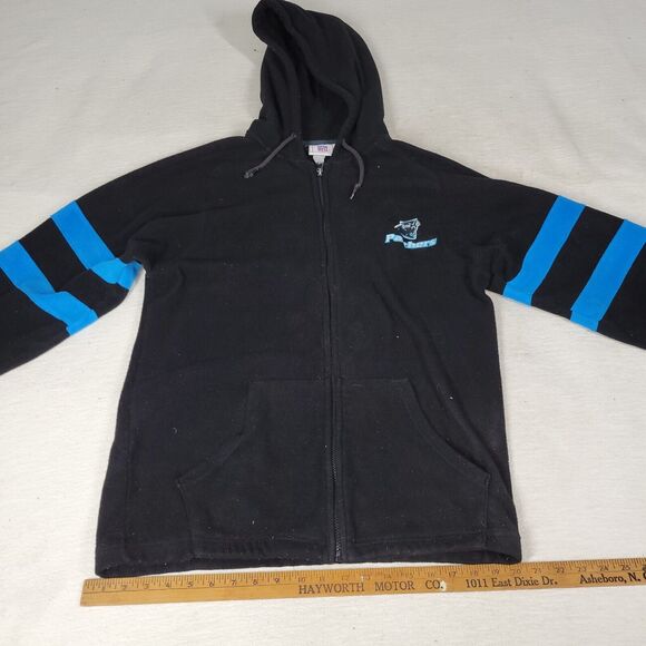 Carolina Panthers Jacket Size Medium NFL Football 1/4 Zip Gray Sweater Pullover - Picture 7 of 16